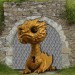 Werkstattwettbewerb Mein Traumschloss - Drache mit Schlüsselloch vor Tor